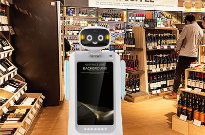 移動大屏導(dǎo)購機器人