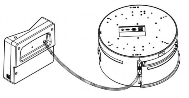 消毒機(jī)器人手動充電示意圖